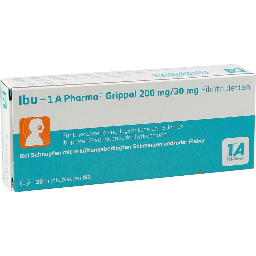 Packung mit Ibu-Tabletten gegen Erkältungsschmerzen und Fieber für Personen ab 15 Jahren.